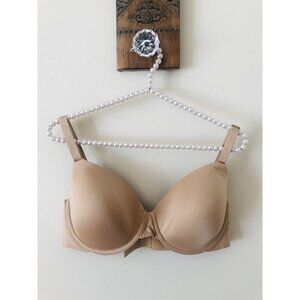 Soma Womens Size 38D Vanishing 360 Perfect Coverage Bra Padded Wired Tan